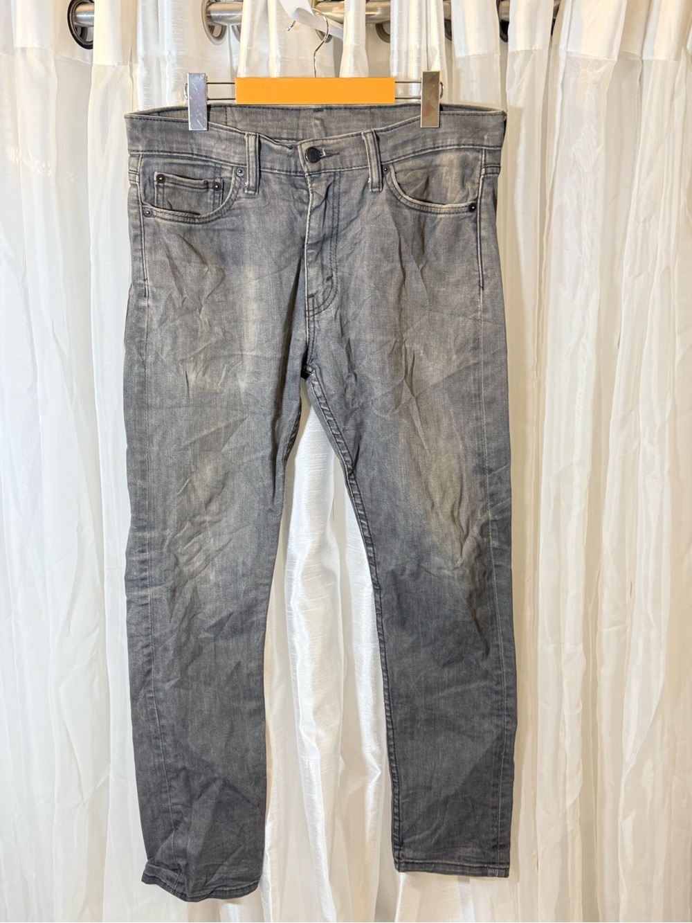 Levi's Slim Straight Grey Washed Jeans